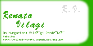 renato vilagi business card